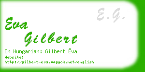 eva gilbert business card