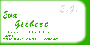 eva gilbert business card